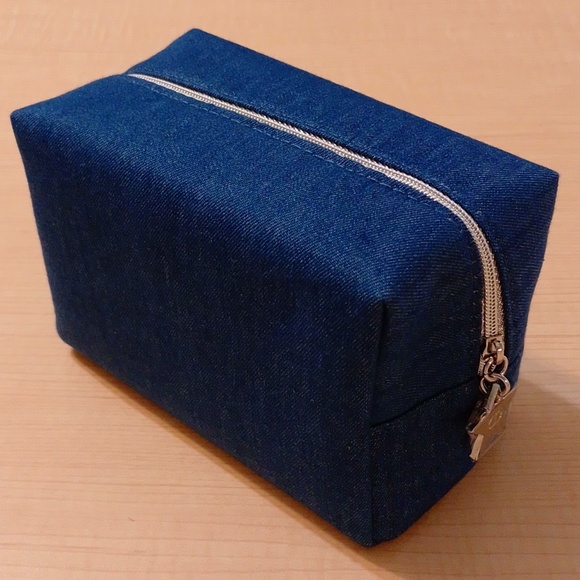 Dior Denim Cosmetic Travel Pouch Bag Case w Mini Makeup - Picture 6 of 16